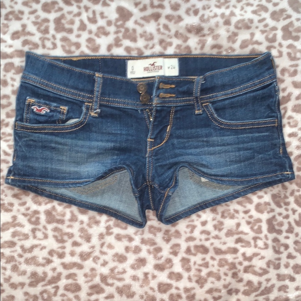 Hollister Blue Jean Shorts Classic Denim Style
